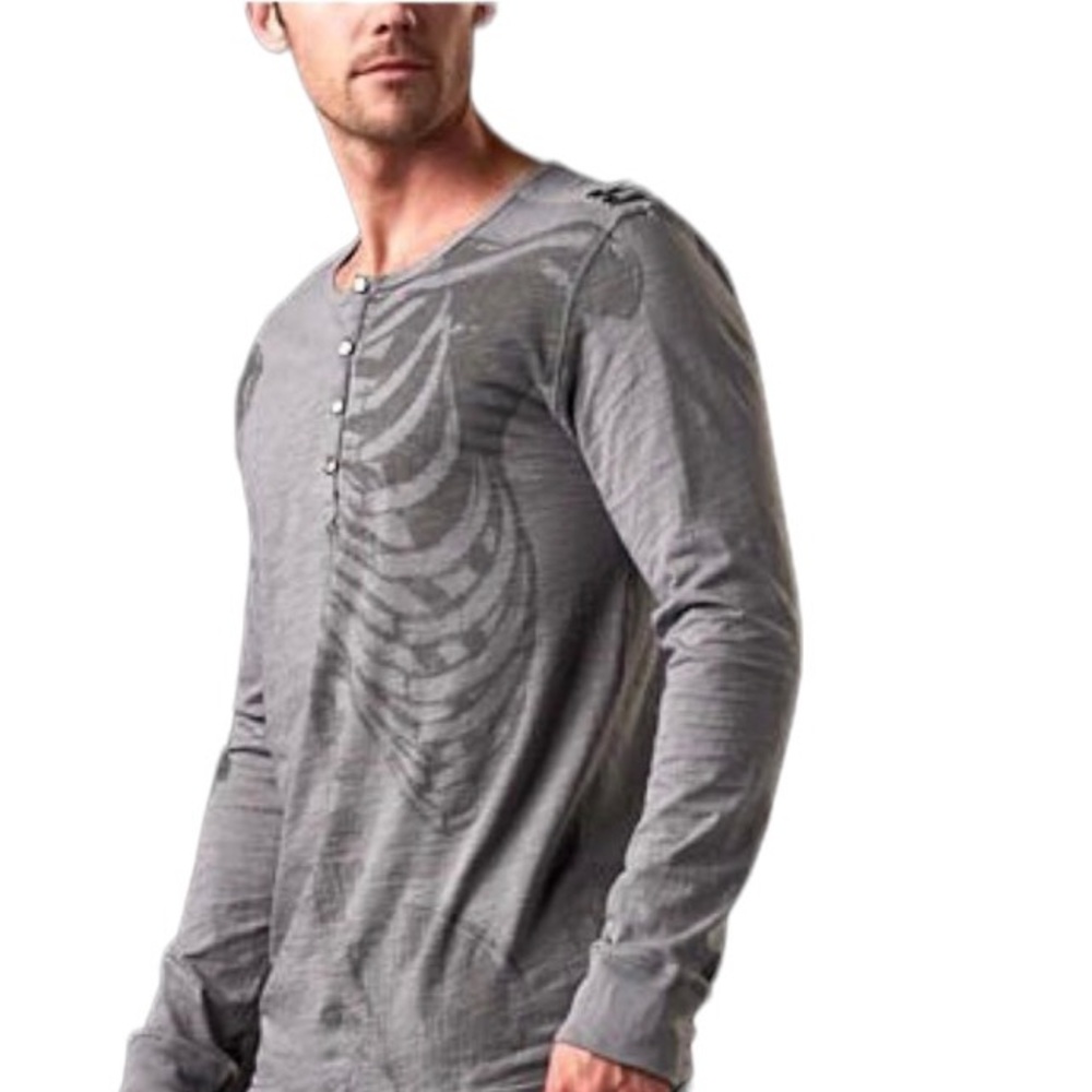 Affliction Long Sleeve Button Up, Men’s